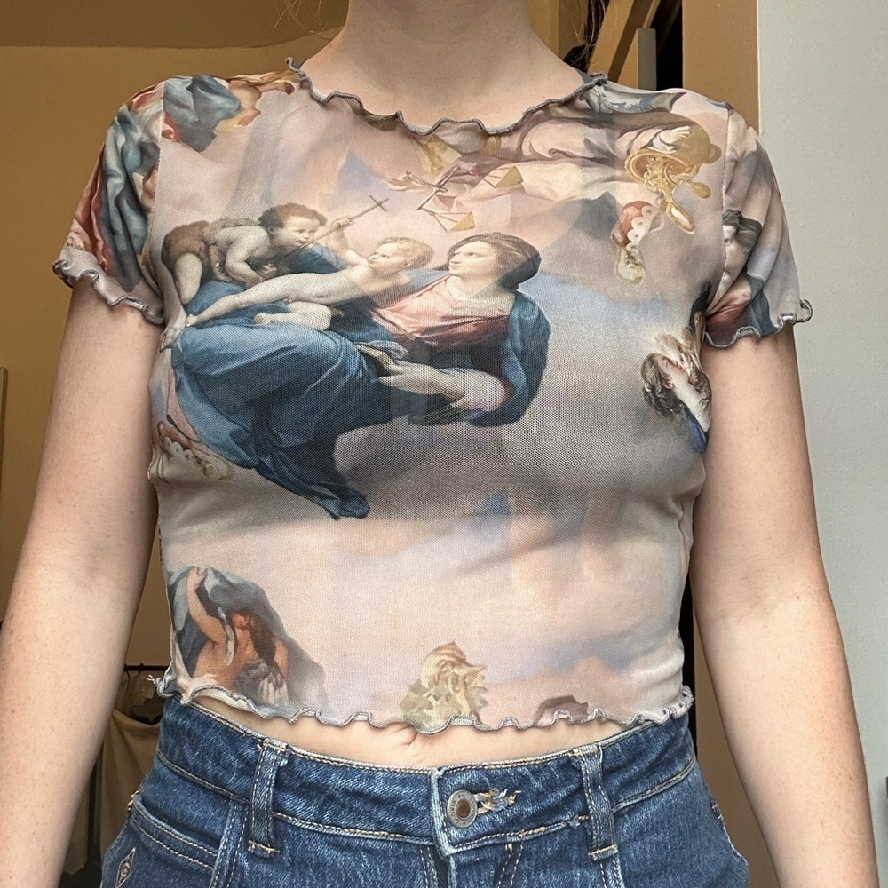SHEER Y2K Crop